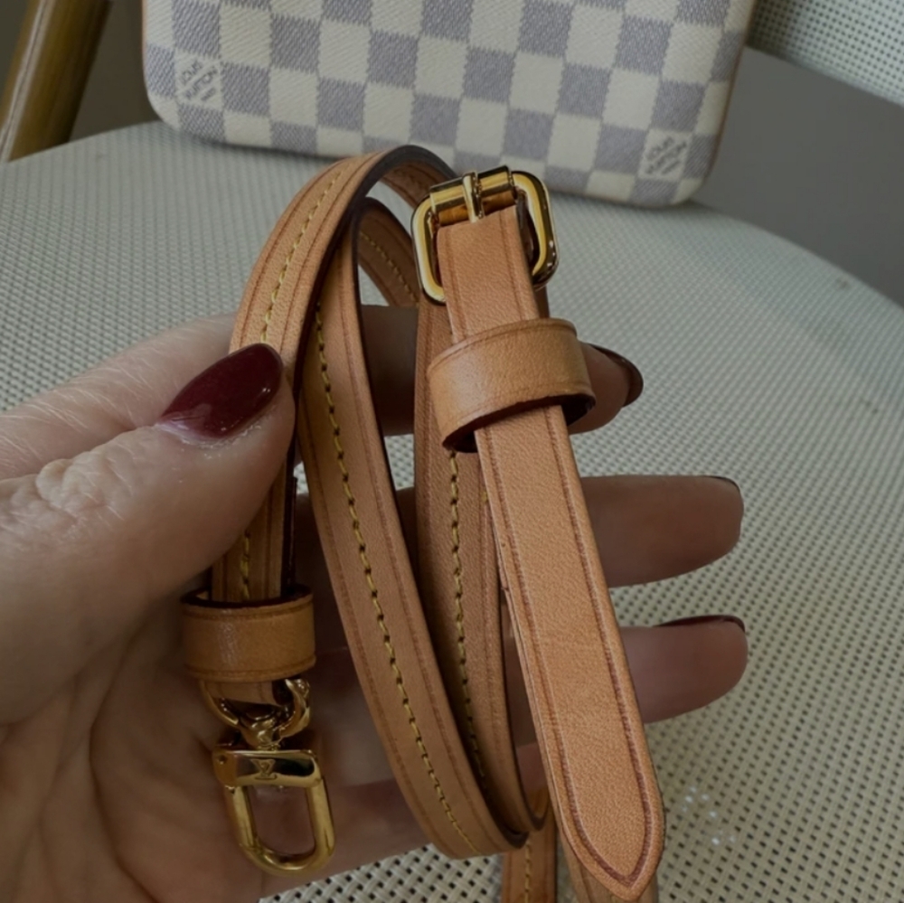 Authentic Louis Vuitton Damier Azur Double Pochette EUC Full Set - Picture 2 of 11